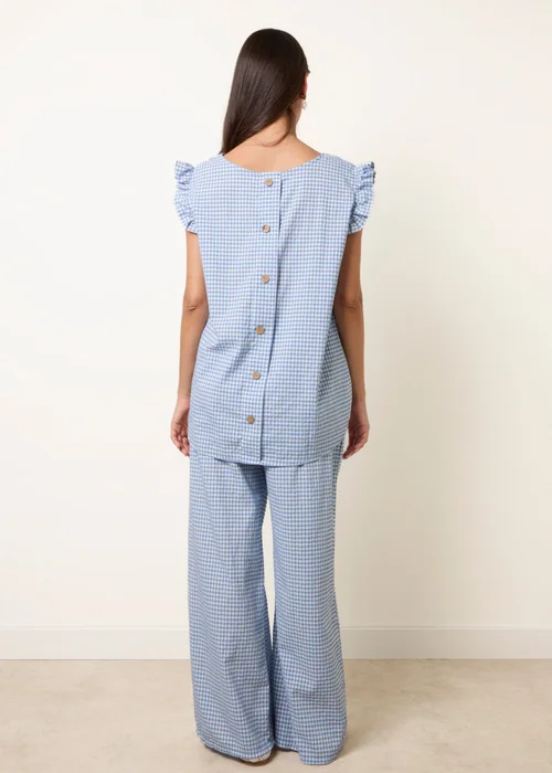 Blue Vanilla Blue Two Piece Gingham Set - S/M Image 4