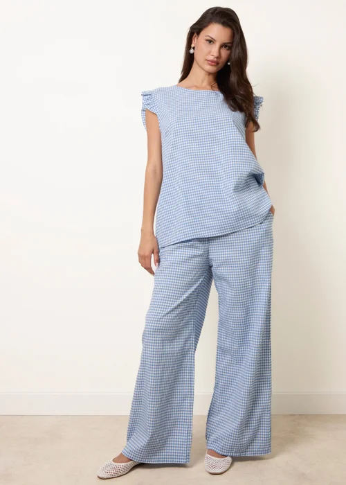 Blue Vanilla Blue Two Piece Gingham Set - S/M Image 1