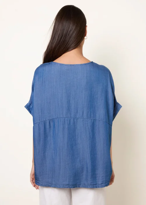 Blue Vanilla Blue Mid Denim Wash Top - One Size Image 4