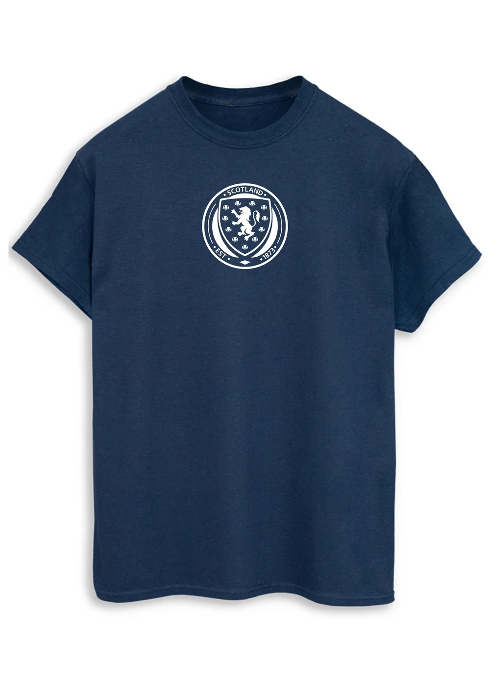Spiral Galaxy Scotland Badge Chest Navy Blue Graphic T-Shirt - M Image 1