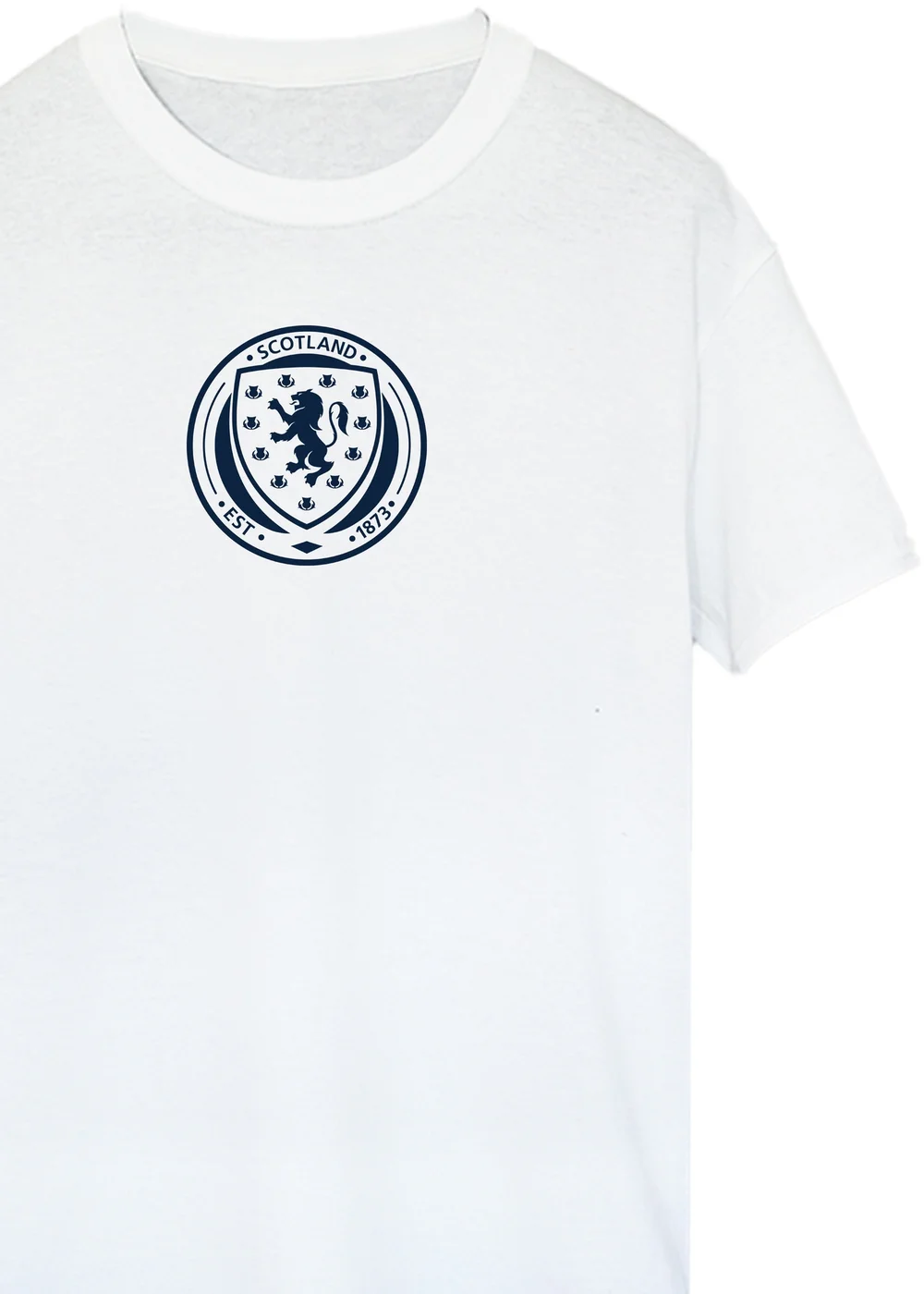 Spiral Galaxy Scotland Badge Chest White Graphic T-Shirt - 5XL Image 2