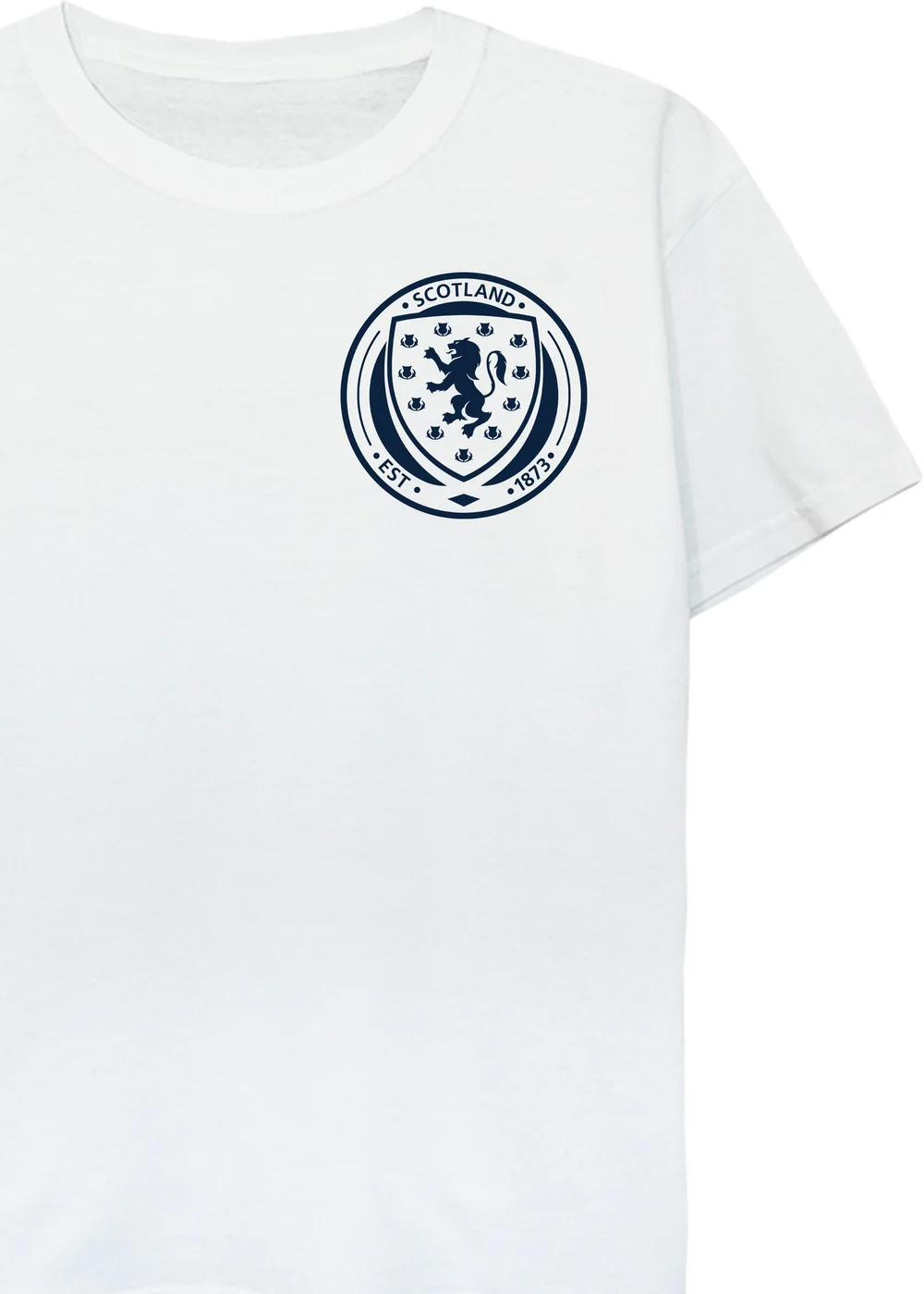 Ada & Ted Scotland Badge Pocket Boys White Graphic T-Shirt (3-13 Years) - 7-8 Yrs Image 2