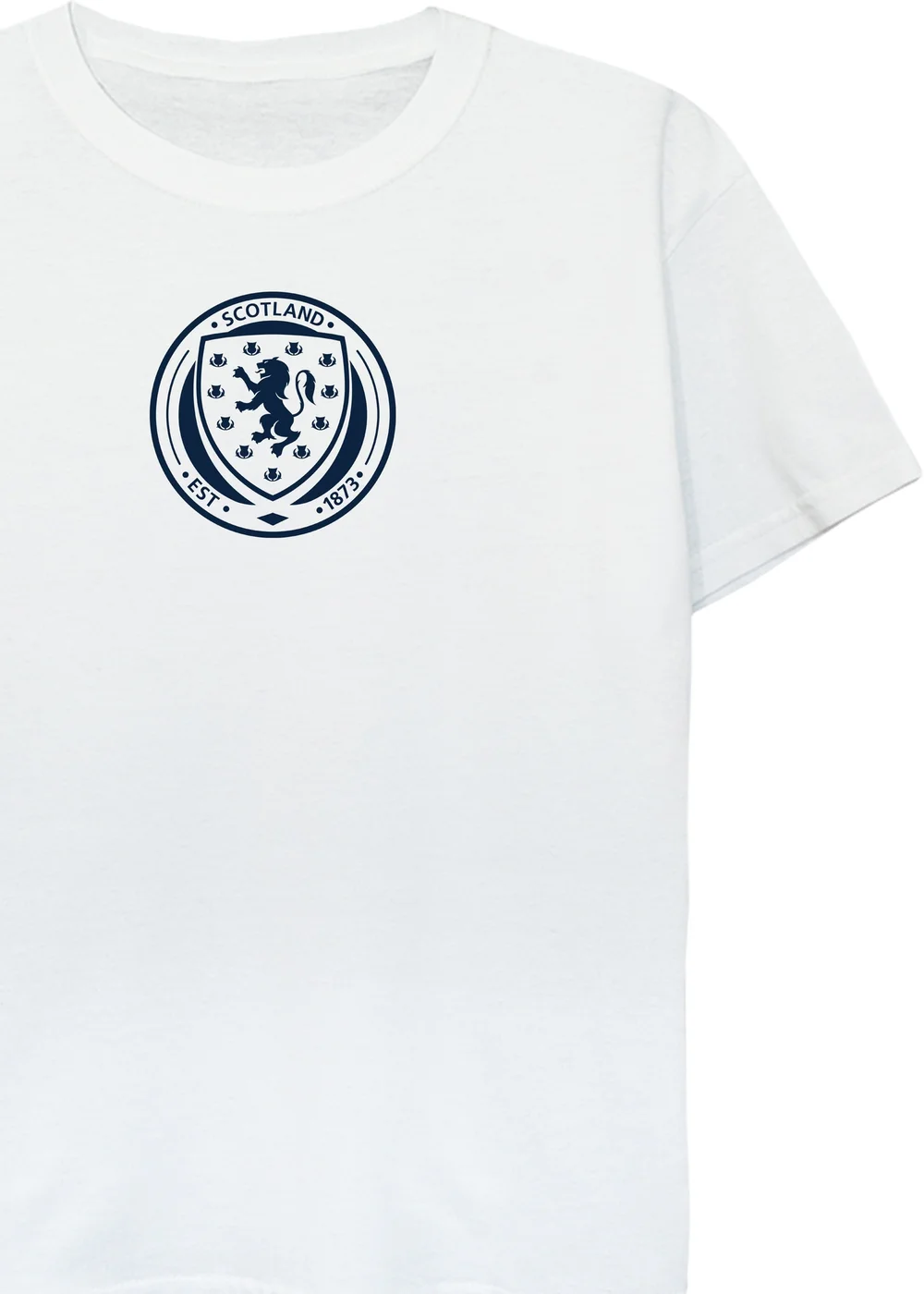 Ada & Ted Scotland Badge Chest Boys White Graphic T-Shirt (3-13 Years) - 9-11 Yrs Image 2