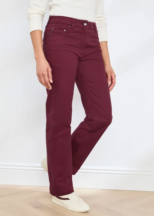 Cotton Traders Bordeaux Womens Coloured Jeans - 20/L25 Image 2