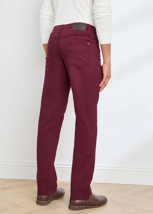 Cotton Traders Bordeaux Mens Coloured Jeans - 36/L34 Image 2