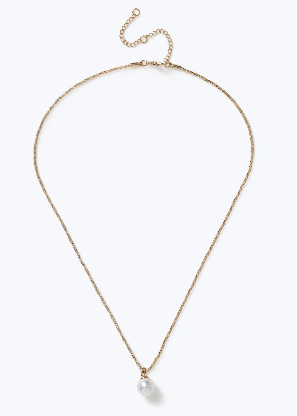 Muse Gold Pearl Pendant Necklace - One Size Image 1