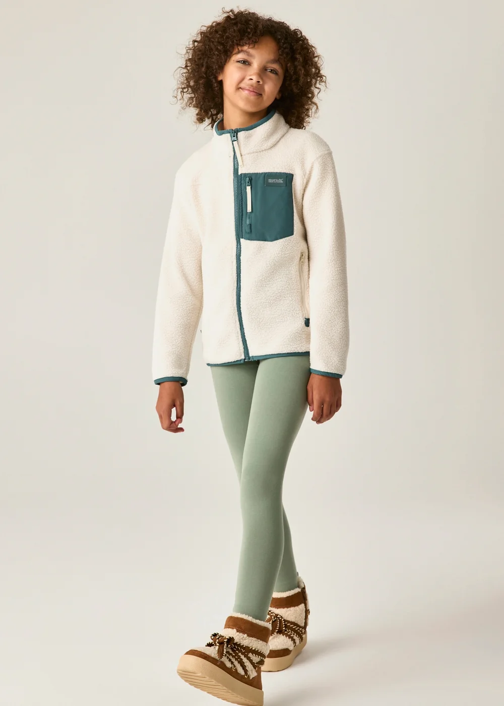 Regatta Cream Frankie Junior Warm Fleece (3-13 years) - 9-10 Yrs Image 5