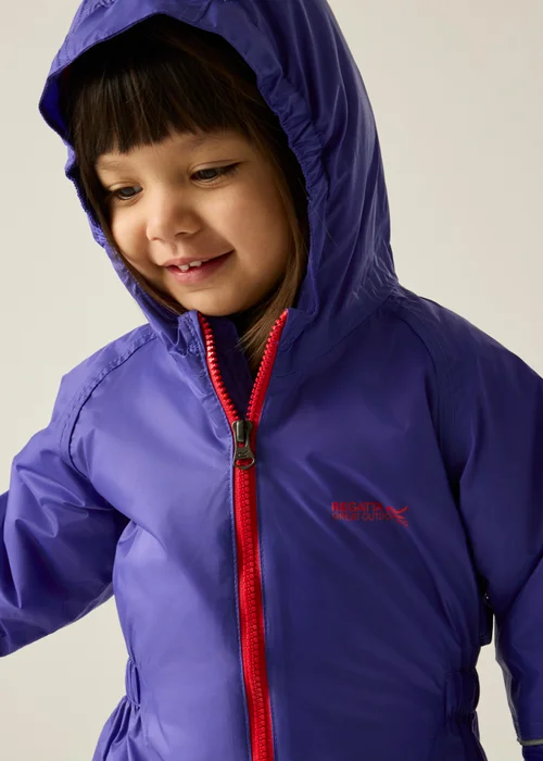 Regatta Purple Splosh III Insulated All-in-One Suit (6-72 months) - 1-1.5 Yrs Image 4