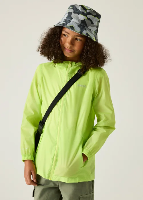 Regatta Green Waterproof Kids Pack It Jacket III (2-13 years) - 13 Yrs Image 1
