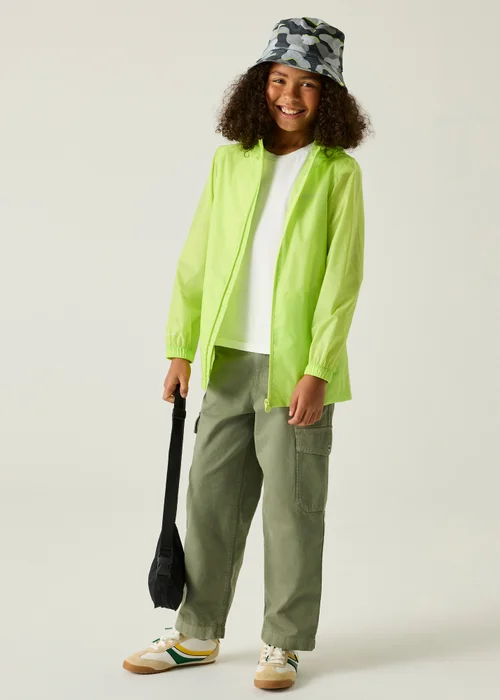 Regatta Green Waterproof Kids Pack It Jacket III (2-13 years) - 13 Yrs Image 3