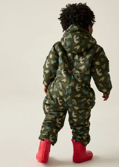 Regatta Khaki Penrose Waterproof Puddlesuit (6-72 months) - 1-1.5 Yrs Image 2