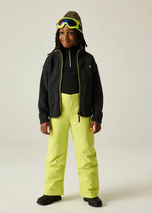 Dare 2b Black/Green Zesty II Soft Fleece (3-13 years) - 3-4 Yrs Image 3