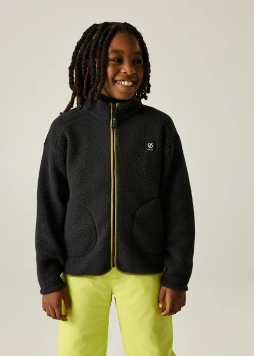 Dare 2b Black/Green Zesty II Soft Fleece (3-13 years) - 3-4 Yrs Image 1