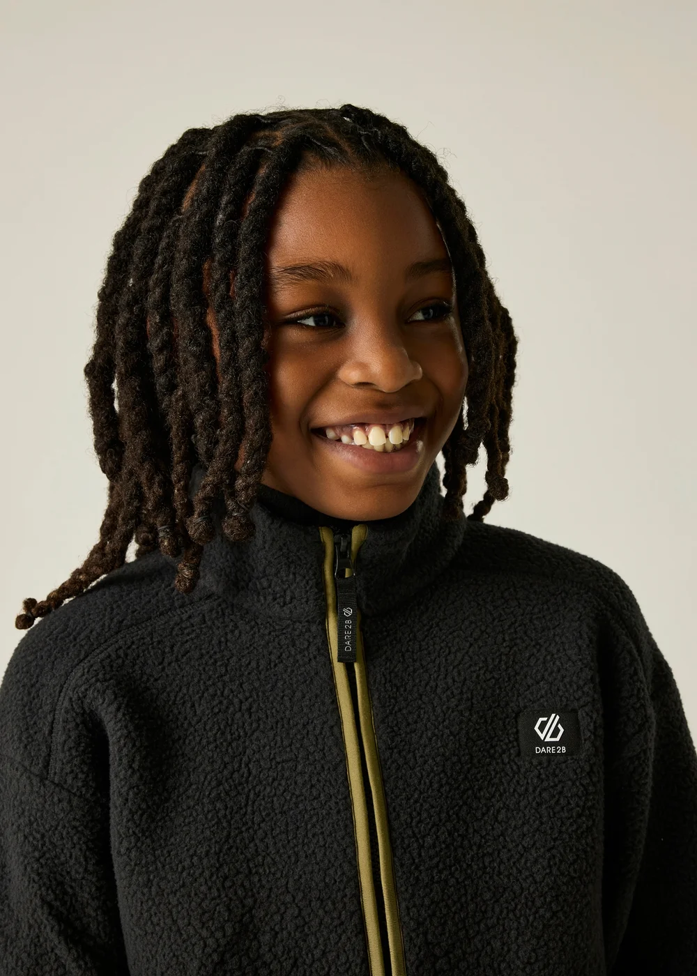 Dare 2b Black/Green Zesty II Soft Fleece (3-13 years) - 3-4 Yrs Image 5