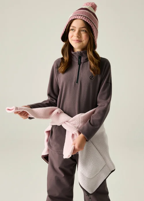 Dare 2b Aubergine Freehand Cosy Fleece (3-13 years) - 7-8 Yrs Image 5