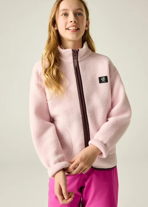 Dare 2b Pale Pink Zesty II Soft Fleece (3-13 years) - 11-12 Yrs Image 4