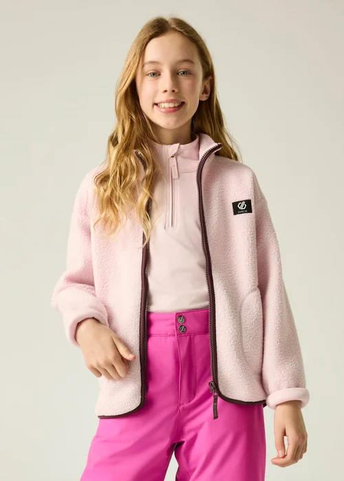 Dare 2b Pale Pink Zesty II Soft Fleece (3-13 years) - 11-12 Yrs Image 1