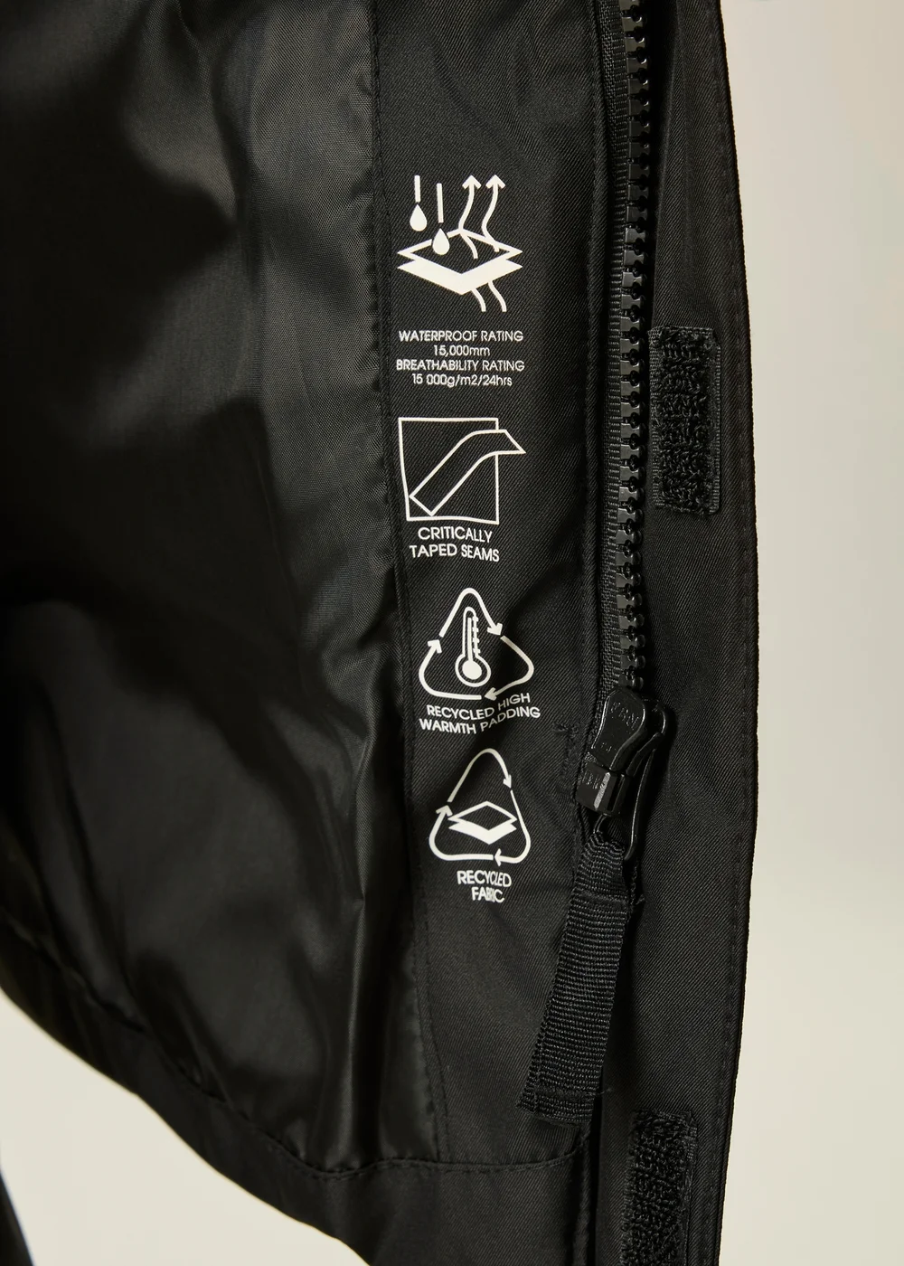 Dare 2b Black Kids Wander Waterproof Jacket (3-13 years) - 9-10 Yrs Image 5