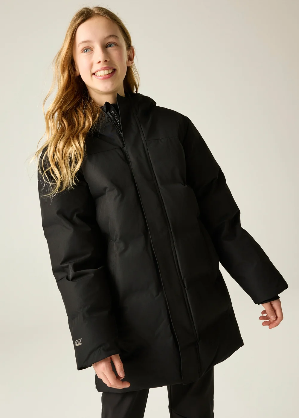 Dare 2b Black Kids Wander Waterproof Jacket (3-13 years) - 9-10 Yrs Image 4
