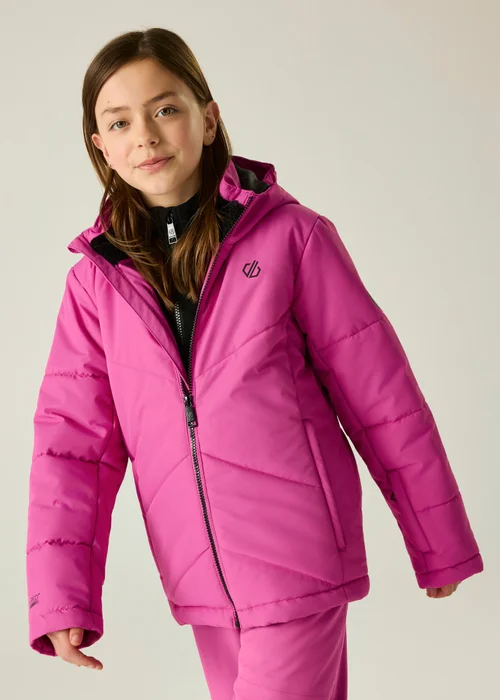 Dare 2b Pink Glacier Waterproof Jacket (3-13 years) - 13 Yrs Image 1