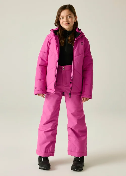 Dare 2b Pink Glacier Waterproof Jacket (3-13 years) - 13 Yrs Image 3
