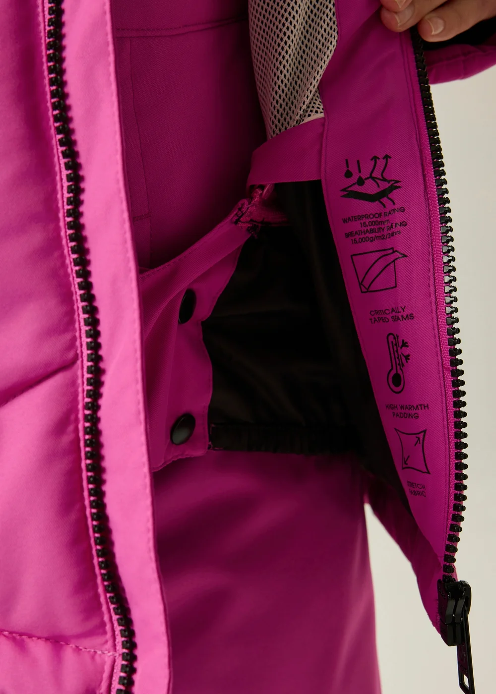 Dare 2b Pink Glacier Waterproof Jacket (3-13 years) - 13 Yrs Image 5