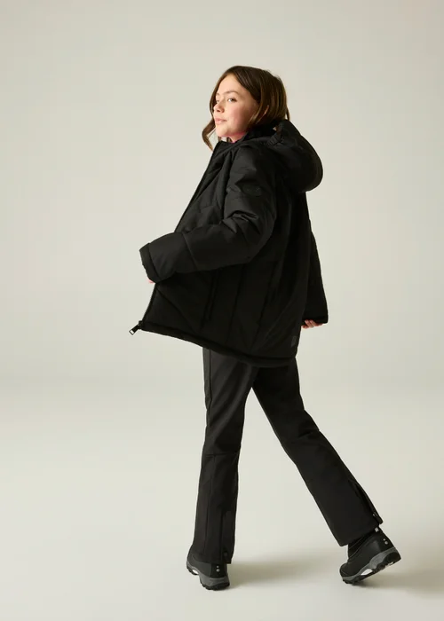 Dare 2b Black Glacier Waterproof Jacket (3-13 years) - 3-4 Yrs Image 2