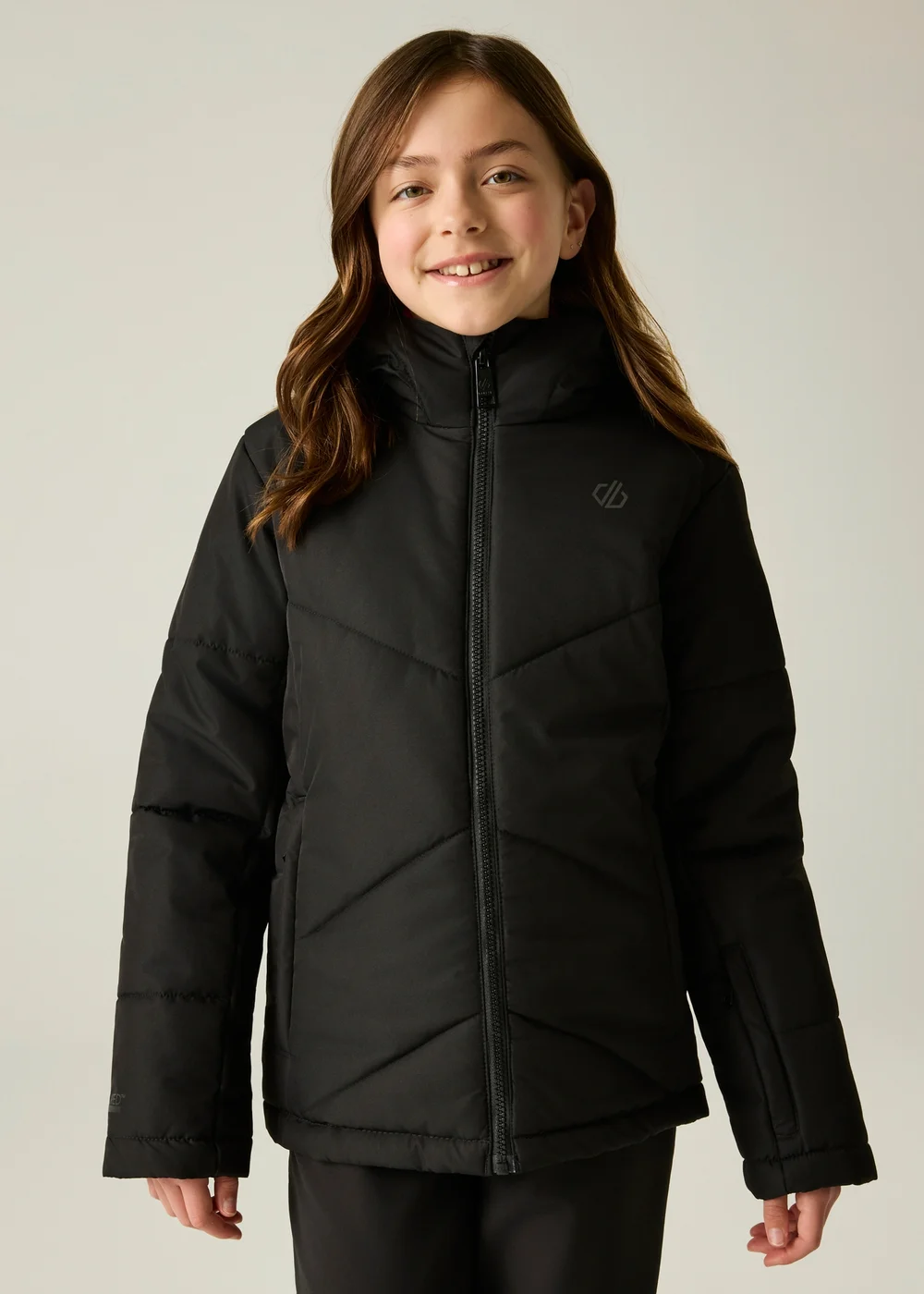 Dare 2b Black Glacier Waterproof Jacket (3-13 years) - 3-4 Yrs Image 1