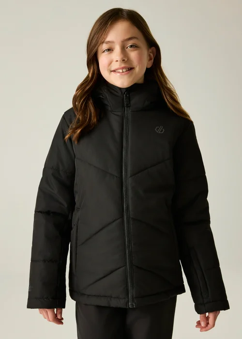 Dare 2b Black Glacier Waterproof Jacket (3-13 years) - 3-4 Yrs Image 1