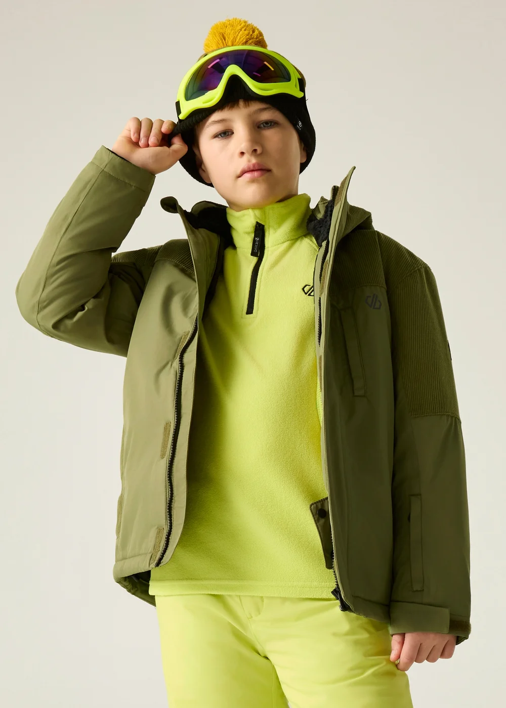 Dare 2b Olive Chill Waterproof Jacket (3-13 years) - 13 Yrs Image 6