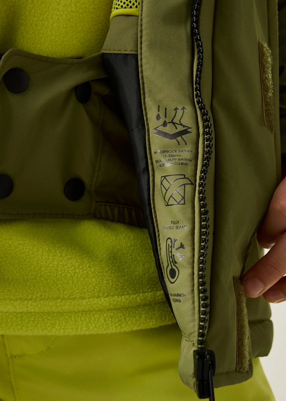 Dare 2b Olive Chill Waterproof Jacket (3-13 years) - 13 Yrs Image 4