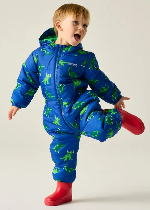 Regatta Dark Blue Penrose Waterproof Puddlesuit (6-72 months) - 2-3 Yrs Image 3