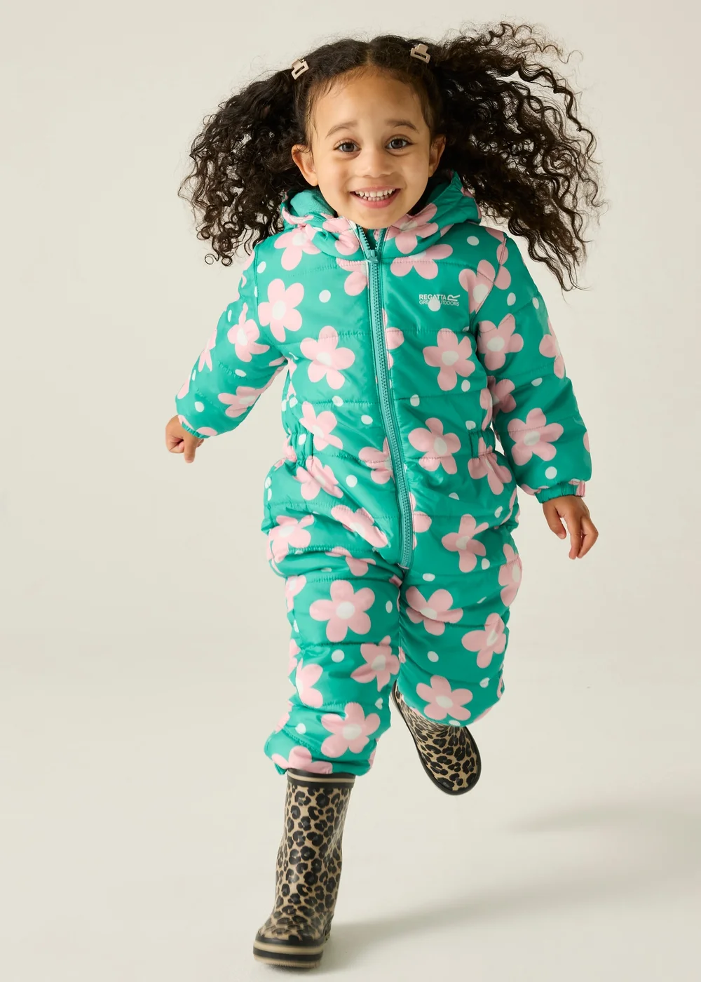 Regatta Green Penrose Waterproof Puddlesuit (6-72 months) - 5-6 Yrs Image 1