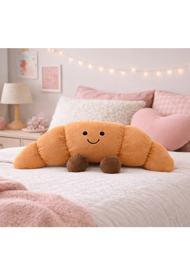 The Feel Good Club Brown Plushie Croissant