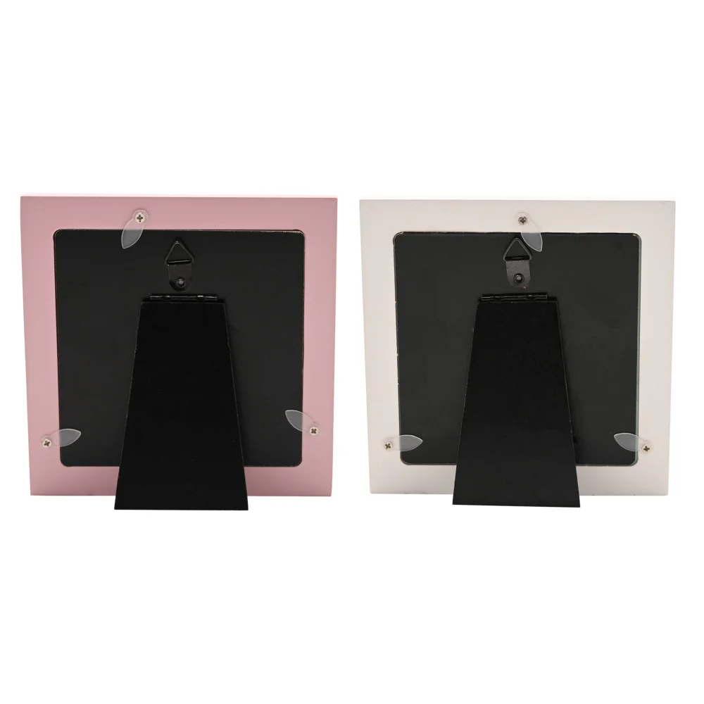 The Feel Good Club Pink Frames Smile & Perfect Pair Set of 2 (4"x 4") - One Size Image 5