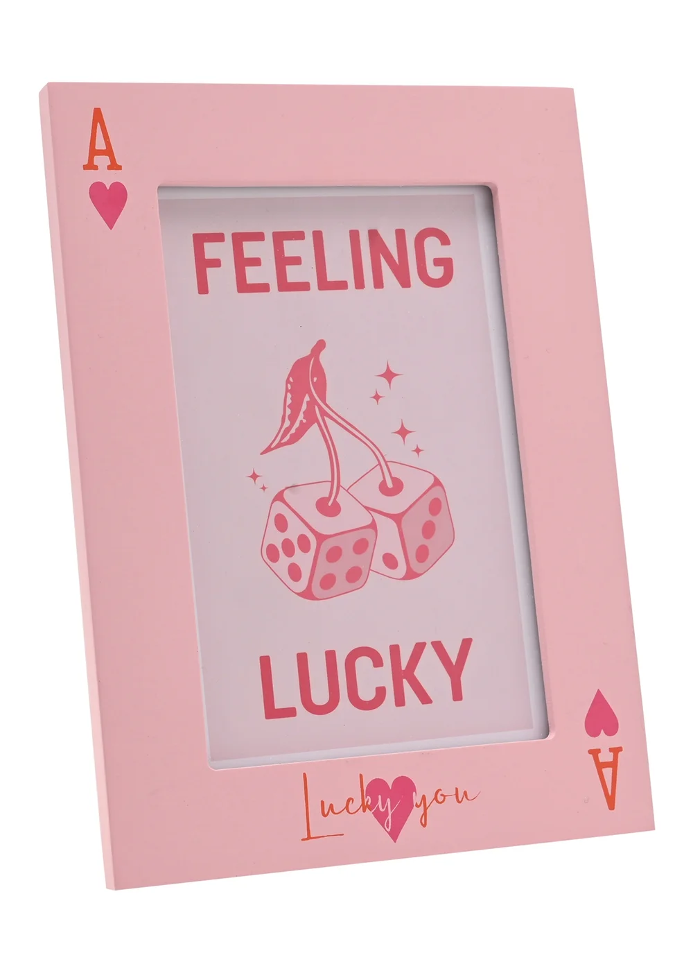 The Feel Good Club Pink Frames Lucky You & Good Vibes Set of 2 (4"x 6") - One Size Image 2