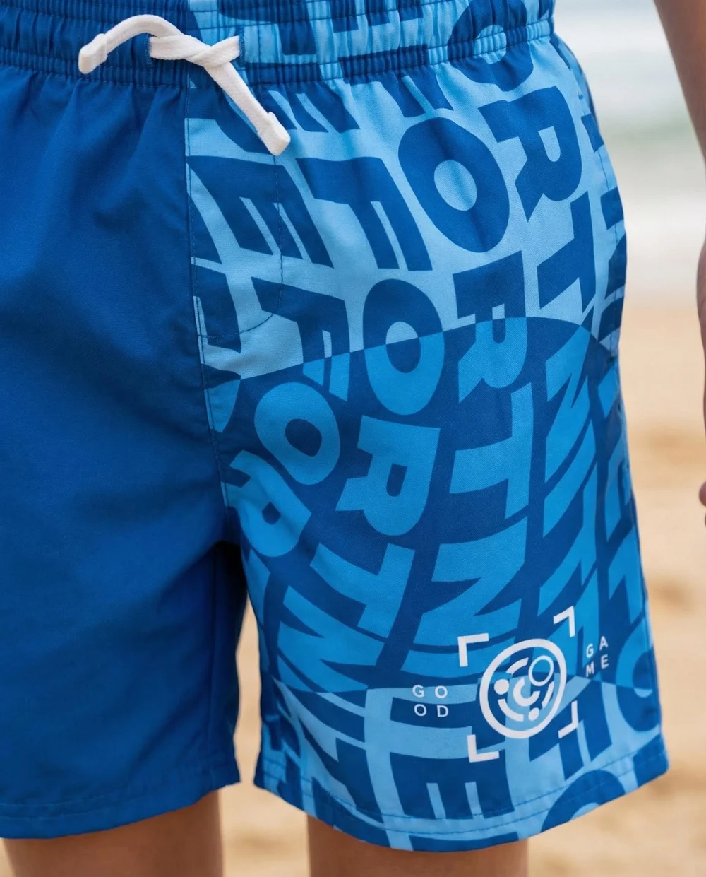 Vanilla Underground Fortnite Boys Blue Logo Swim Shorts (5-14 Years) - 11-12 Yrs Image 4