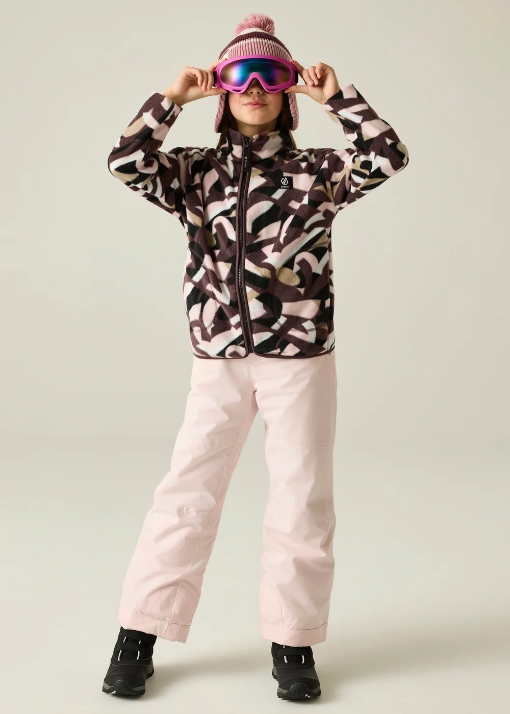 Dare 2b Burgundy Wing It Cosy Fleece (3-13 years) - 7-8 Yrs Image 3