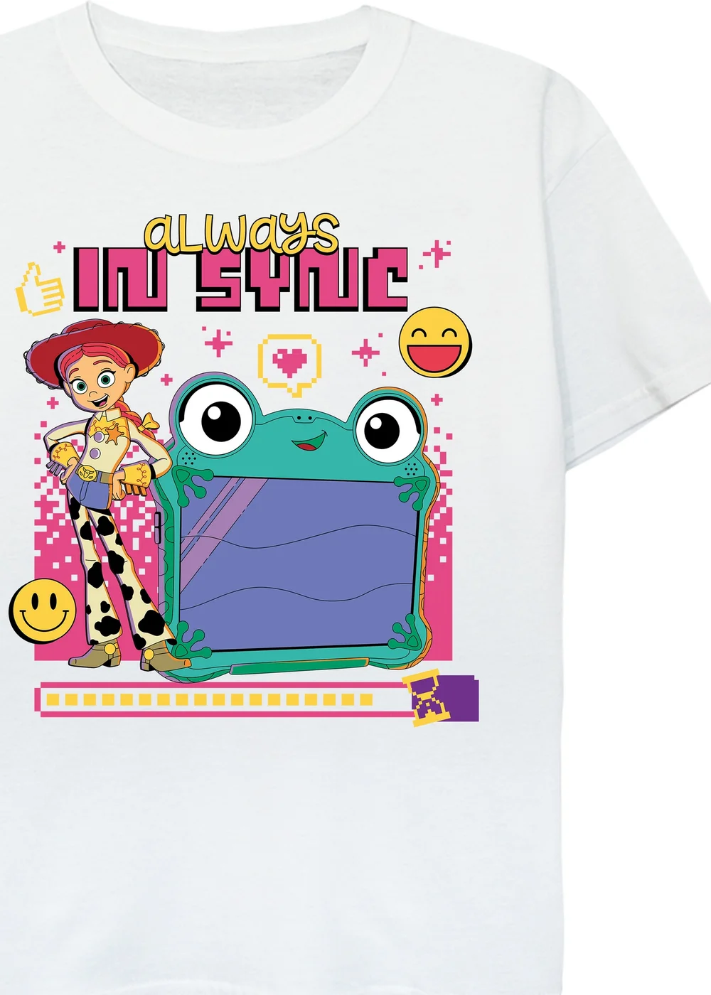 Ada & Ted Disney Toy Story Always In Fashion Girls White Graphic T-Shirt (3-13 Years) - 3-4 Yrs Image 2