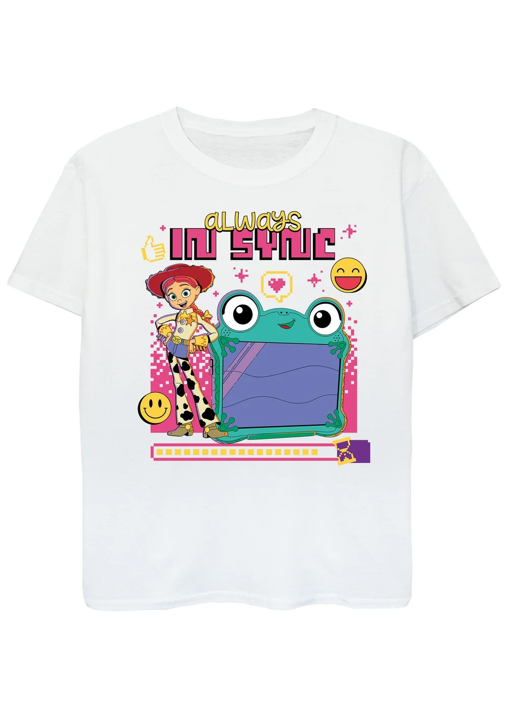 Ada & Ted Disney Toy Story Always In Fashion Girls White Graphic T-Shirt (3-13 Years) - 3-4 Yrs Image 1