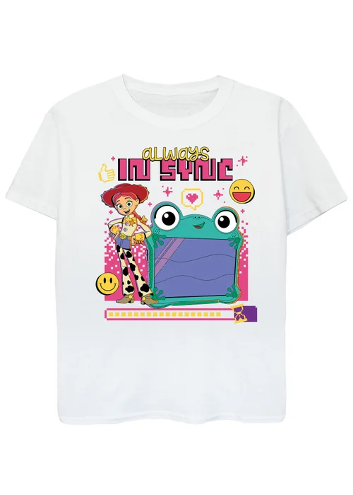 Ada & Ted Disney Toy Story Always In Fashion Girls White Graphic T-Shirt (3-13 Years) - 3-4 Yrs Image 1
