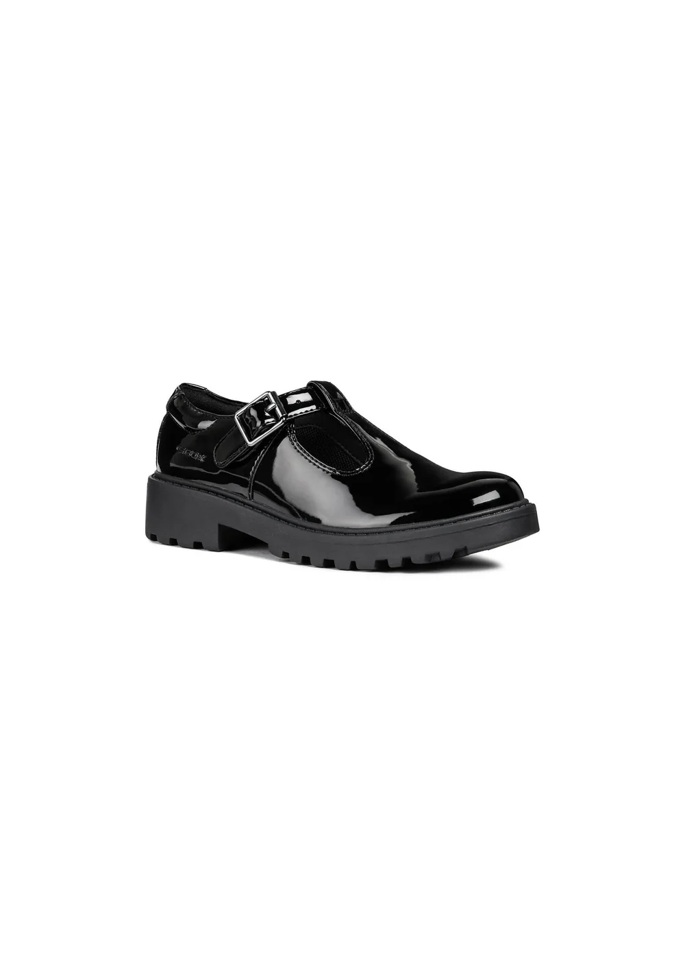 Geox Black Patent Girls J Casey G. E Buckle Shoe (Younger 13 - Older 5) - 5 Image 2