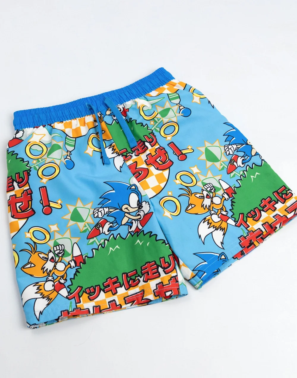 Vanilla Underground Sonic The Hedgehog Boys Blue Run Swim Shorts (4-14 Years) - 5-6 Yrs Image 3