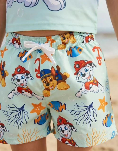 Vanilla Underground Paw Patrol Boys Blue Underwater Pups 2 Piece Swim Set (2-7 Years) - 3-4 Yrs Image 4