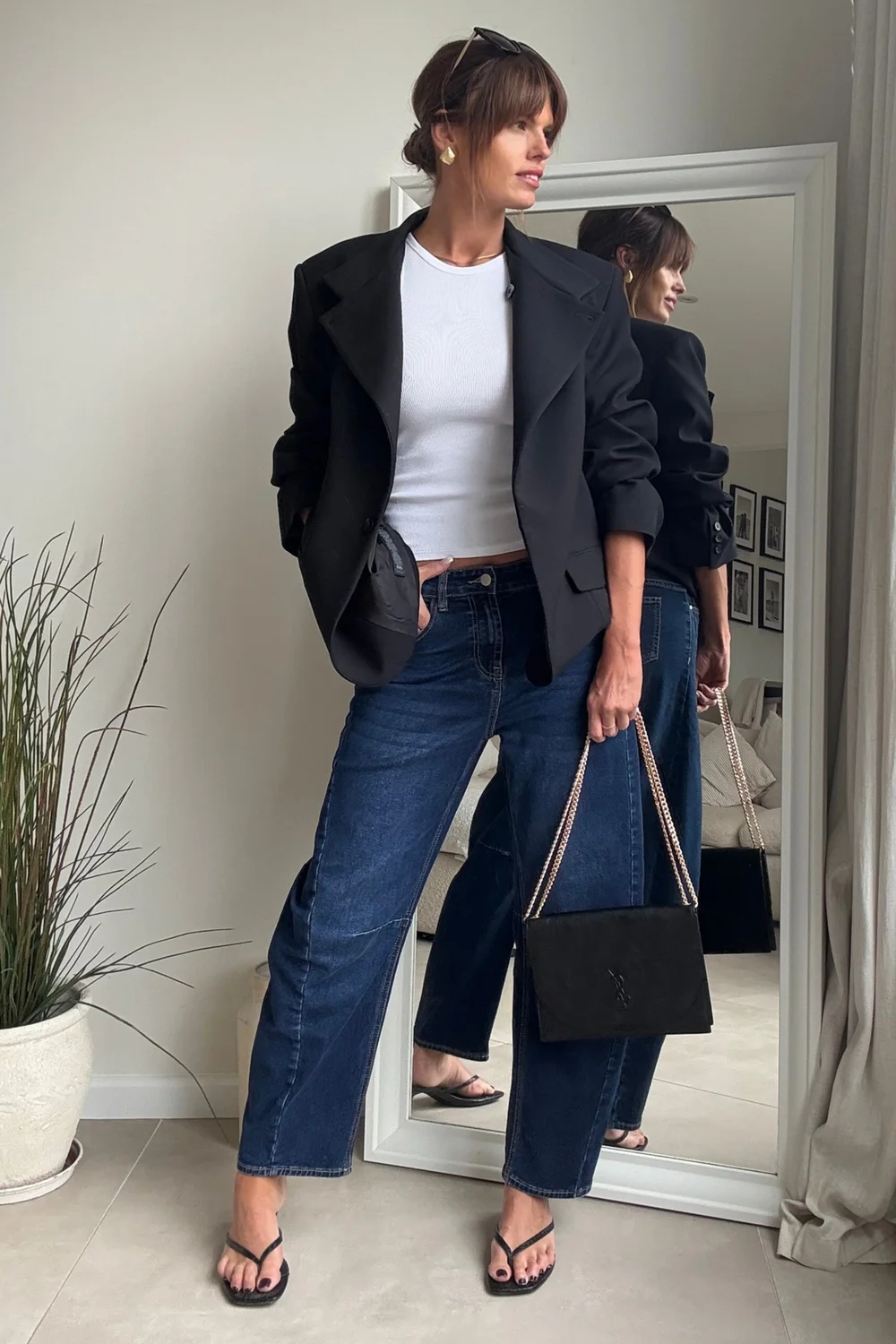 Style Cheat Blue Mid Ankle Straight-Leg High-Rise Jeans - 8 Image 1