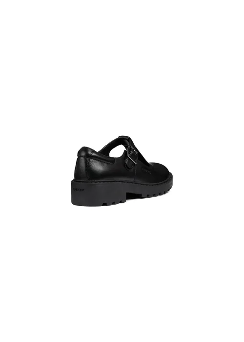 Geox Black Girls J Casey G. E Buckle Shoe (Younger 10 - 12.5) - 10 Infants Image 3