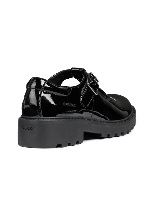 Geox Black Girls J Casey G. E Buckle Shoe (Older 6 -7) - 6 Image 3