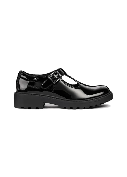 Geox Black Girls J Casey G. E Buckle Shoe (Older 6 -7) - 6 Image 1