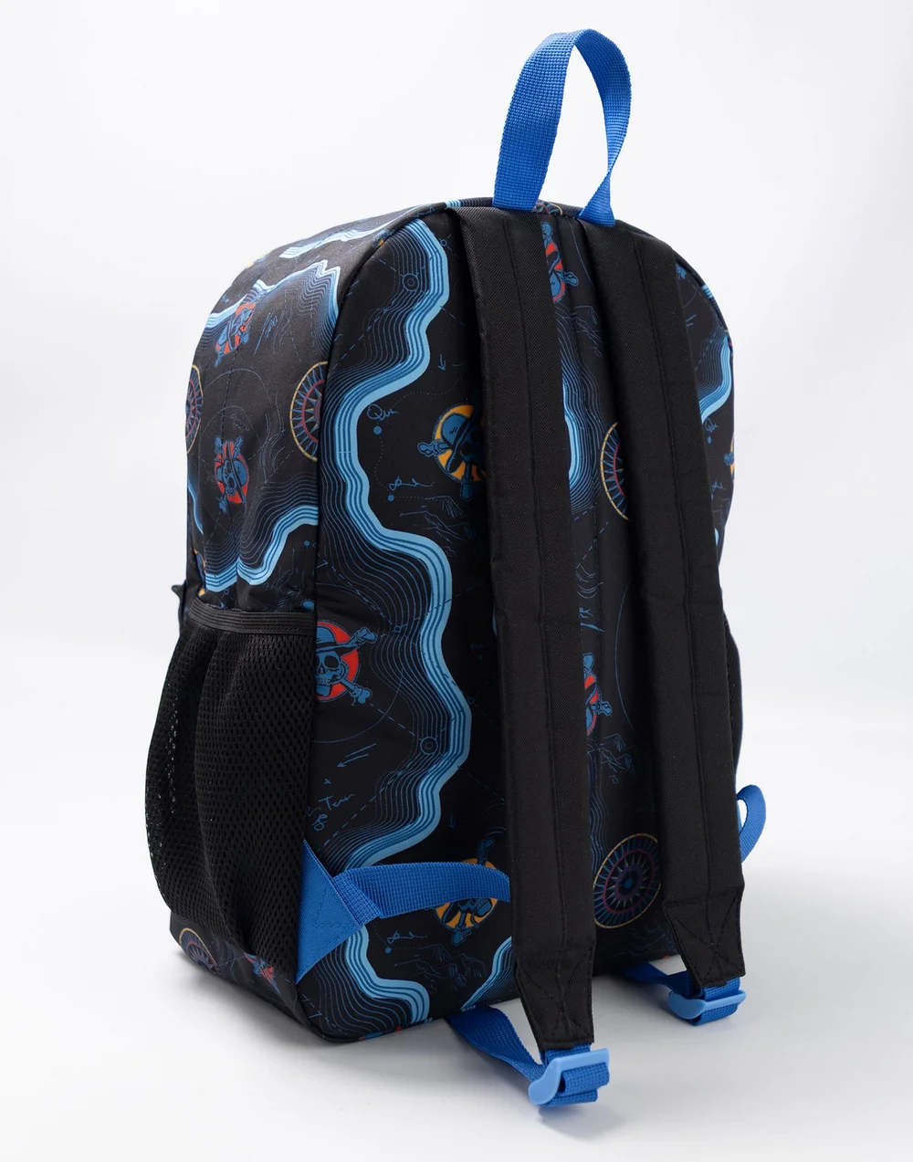 One Piece Unisex Kids Black Skull Map Backpack (One Size) - One Size Image 5