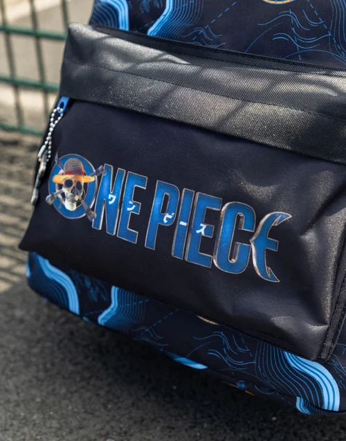 One Piece Unisex Kids Black Skull Map Backpack (One Size) - One Size Image 2